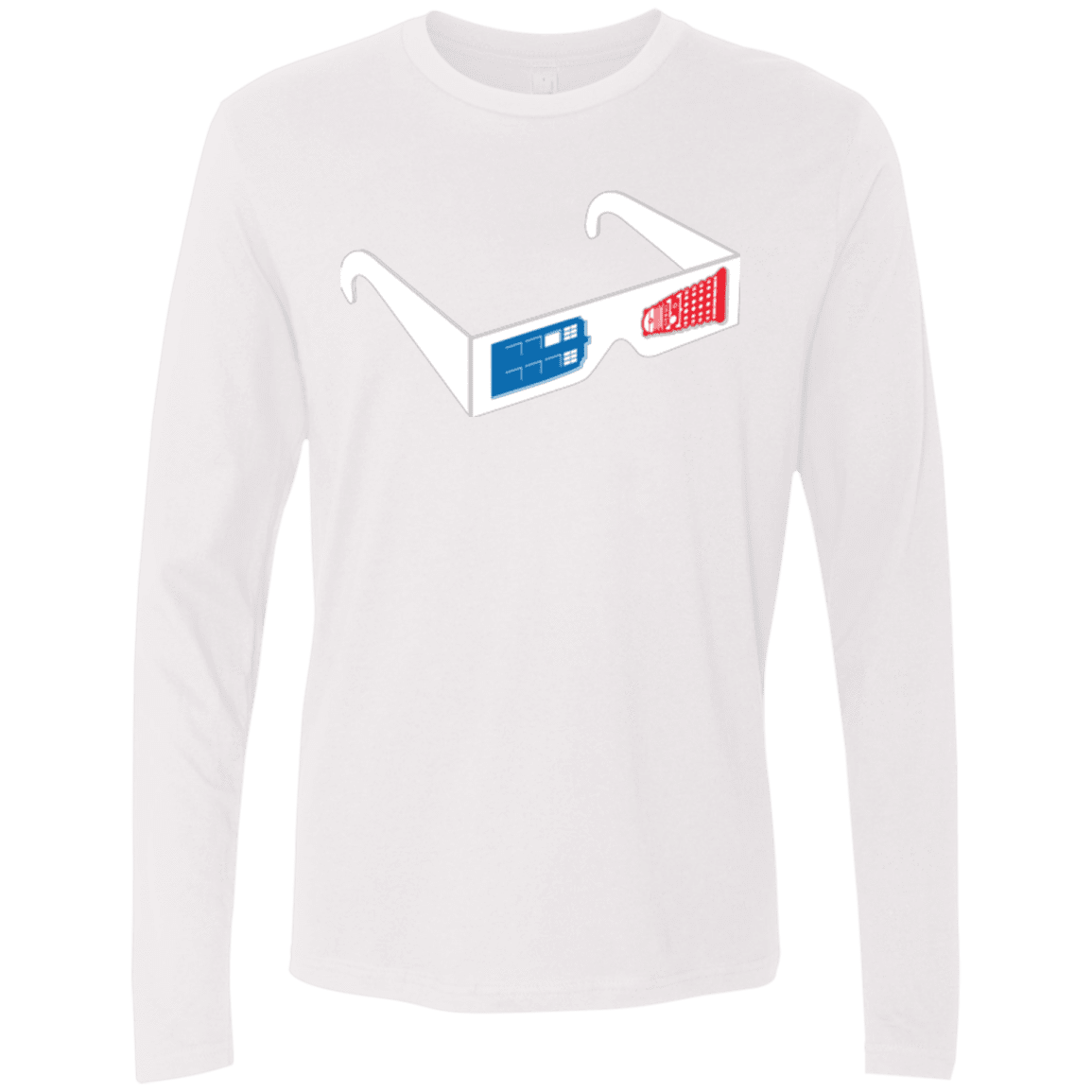 T-Shirts White / Small 3DW Men's Premium Long Sleeve