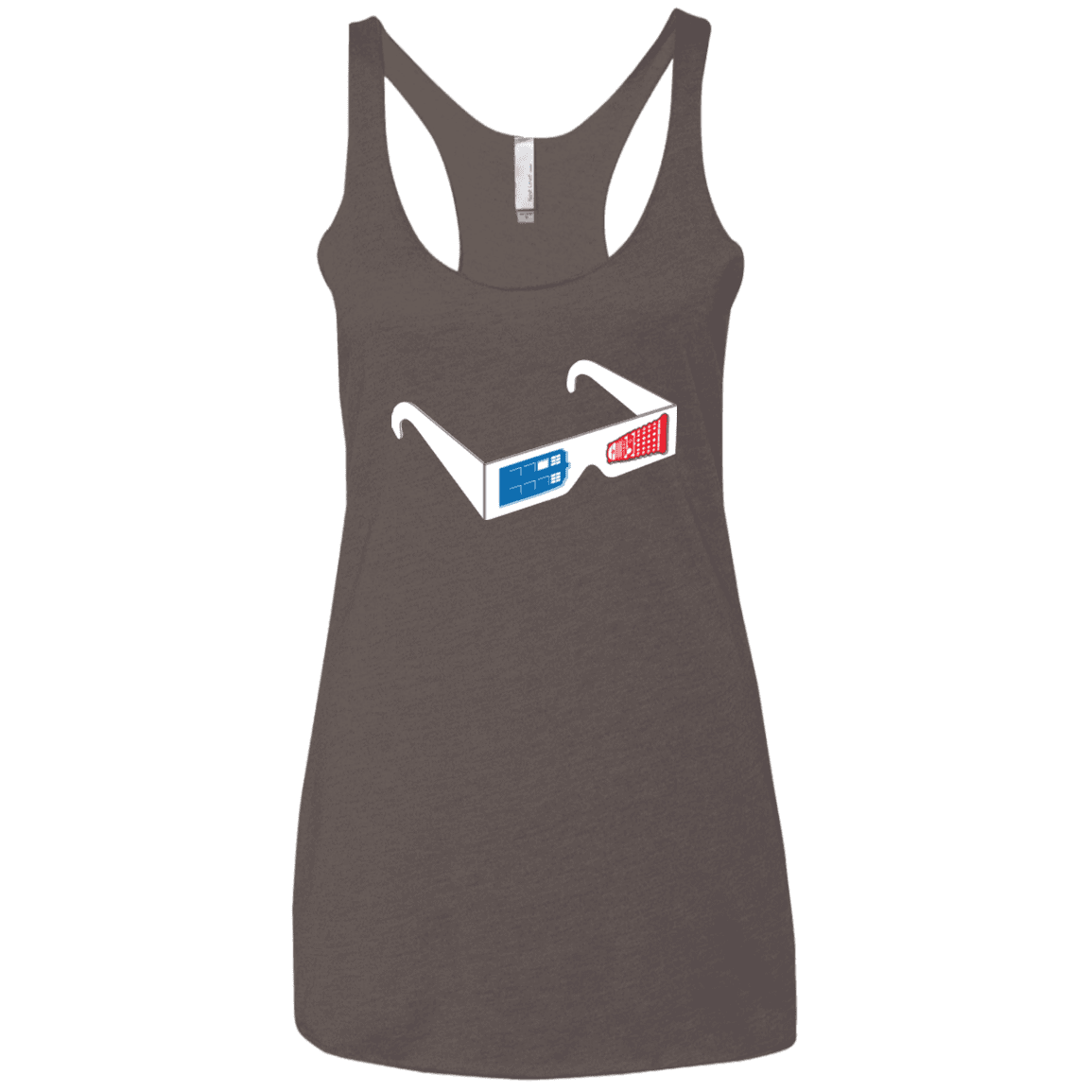 T-Shirts Macchiato / X-Small 3DW Women's Triblend Racerback Tank