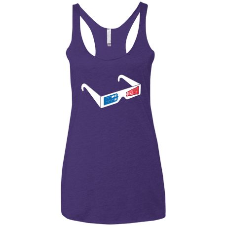 T-Shirts Purple / X-Small 3DW Women's Triblend Racerback Tank