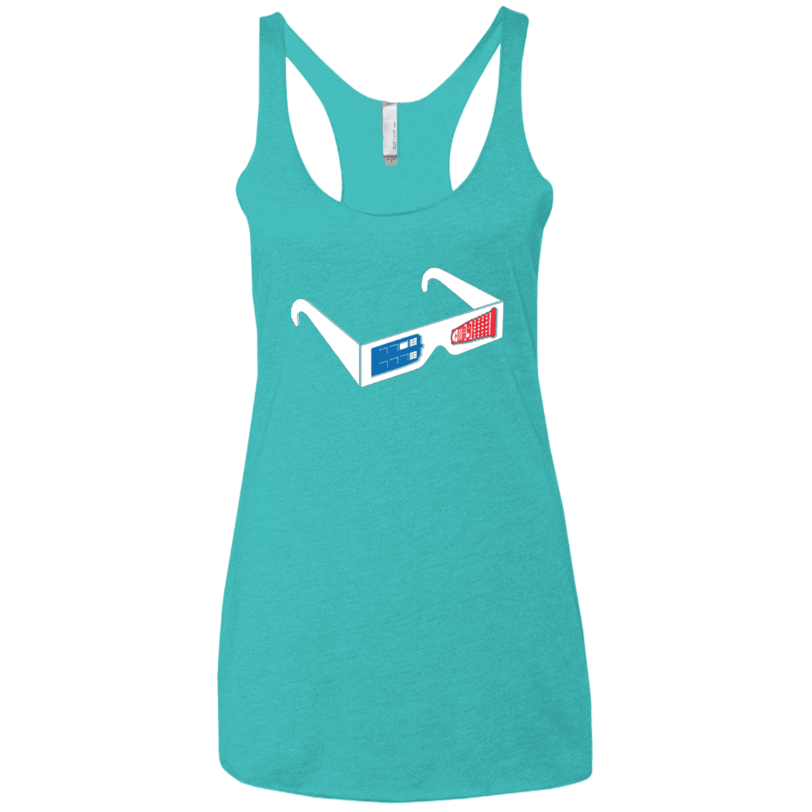 T-Shirts Tahiti Blue / X-Small 3DW Women's Triblend Racerback Tank