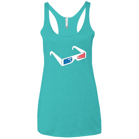 T-Shirts Tahiti Blue / X-Small 3DW Women's Triblend Racerback Tank