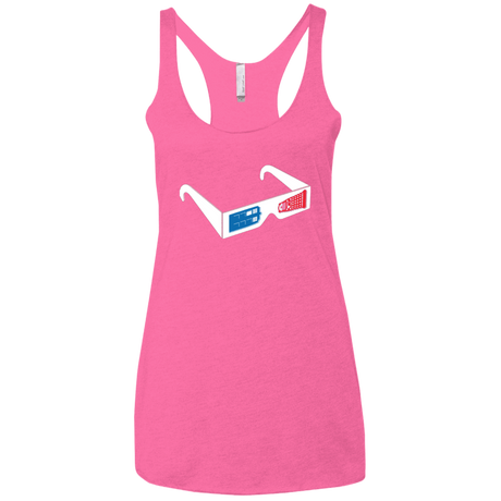 T-Shirts Vintage Pink / X-Small 3DW Women's Triblend Racerback Tank