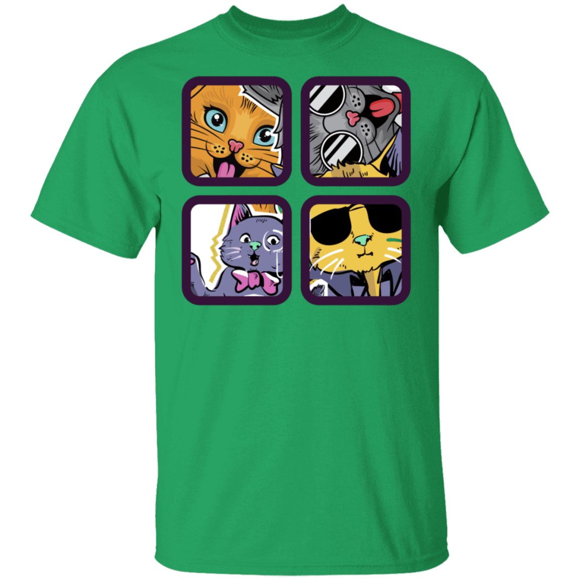 T-Shirts Irish Green / S 4 Cool Cats T-Shirt