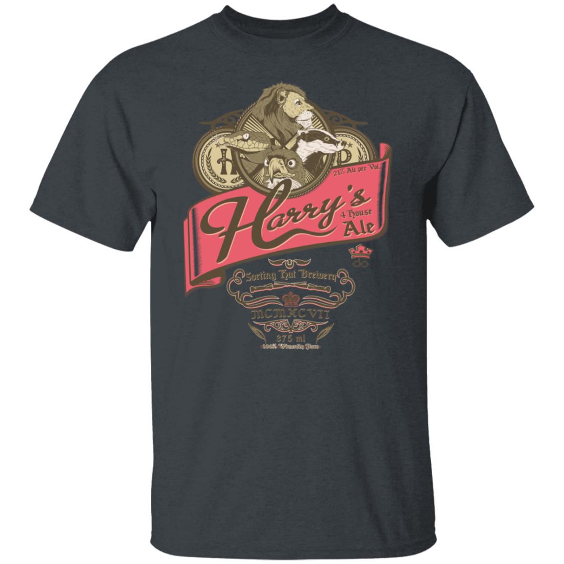 T-Shirts Dark Heather / S 4 House Ale T-Shirt