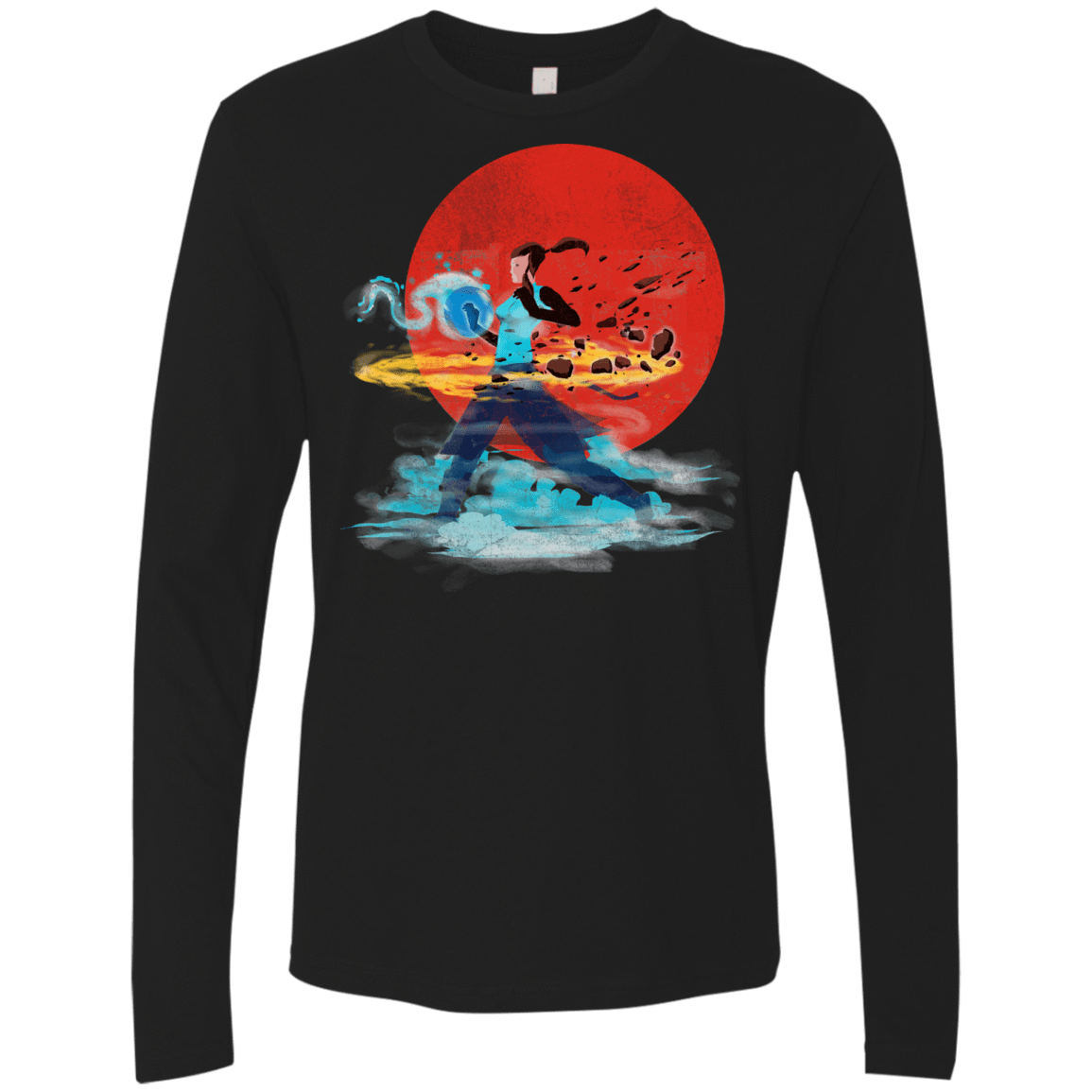 T-Shirts Black / S 4 powers Men's Premium Long Sleeve