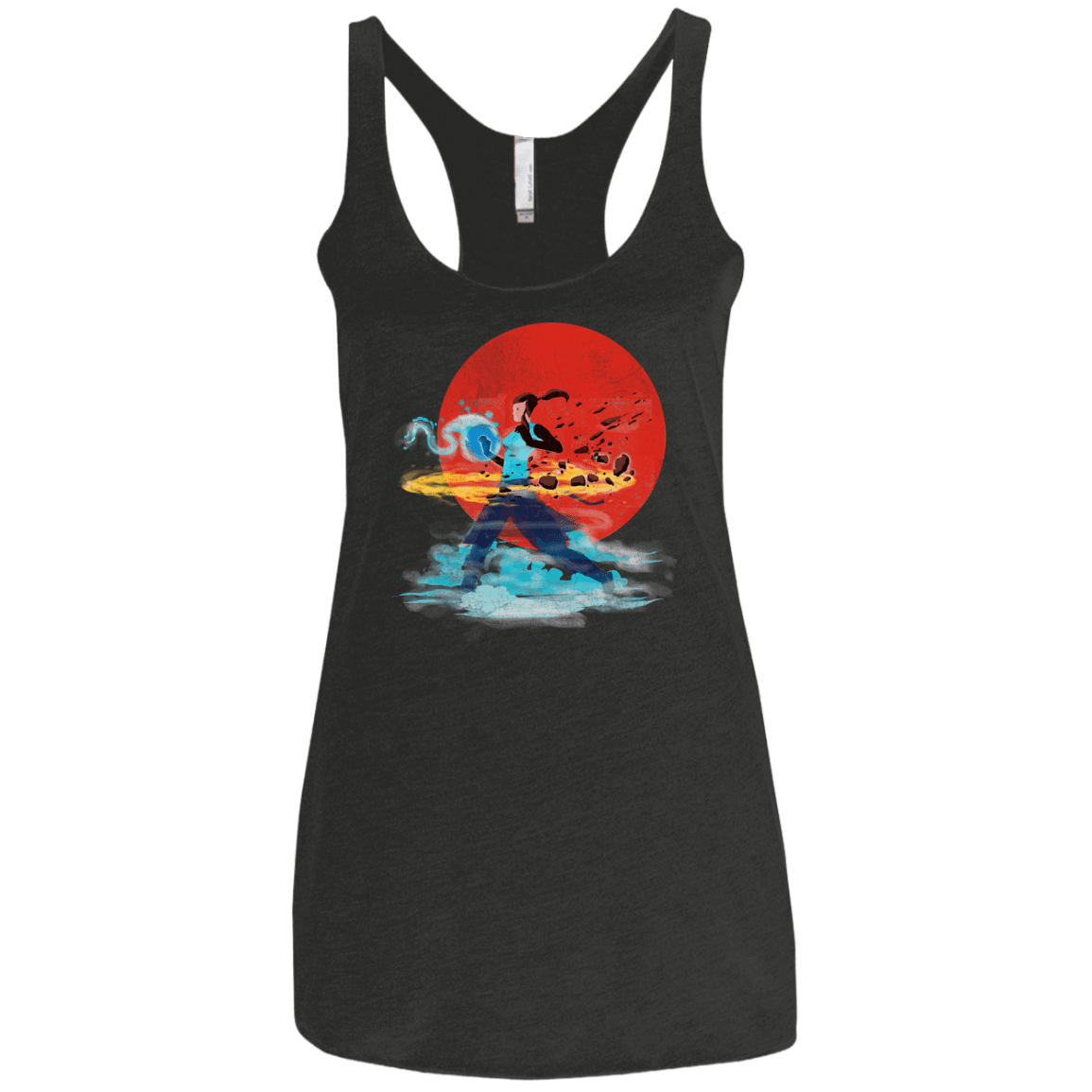 T-Shirts Vintage Black / X-Small 4 powers Women's Triblend Racerback Tank