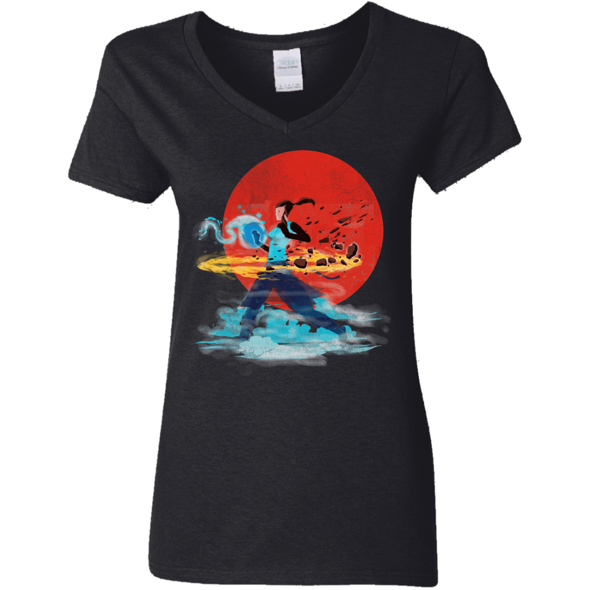 T-Shirts Black / S 4 powers Women's V-Neck T-Shirt
