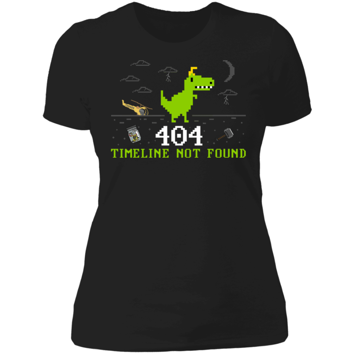 T-Shirts Black / X-Small 404 Timeline Women's Premium T-Shirt