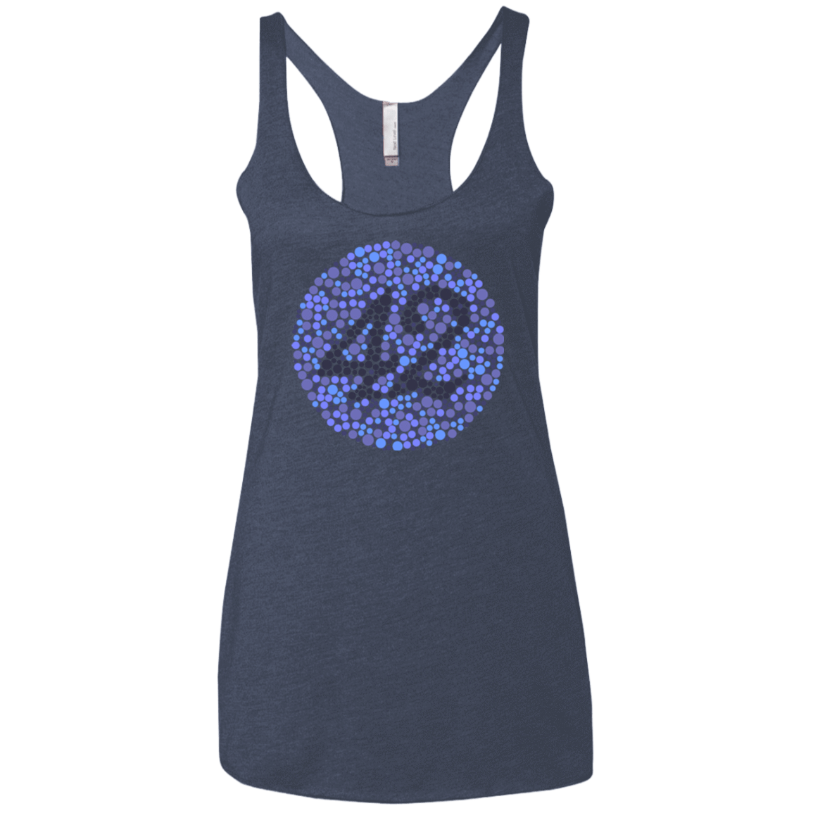 T-Shirts Vintage Navy / X-Small 42 blind test Women's Triblend Racerback Tank