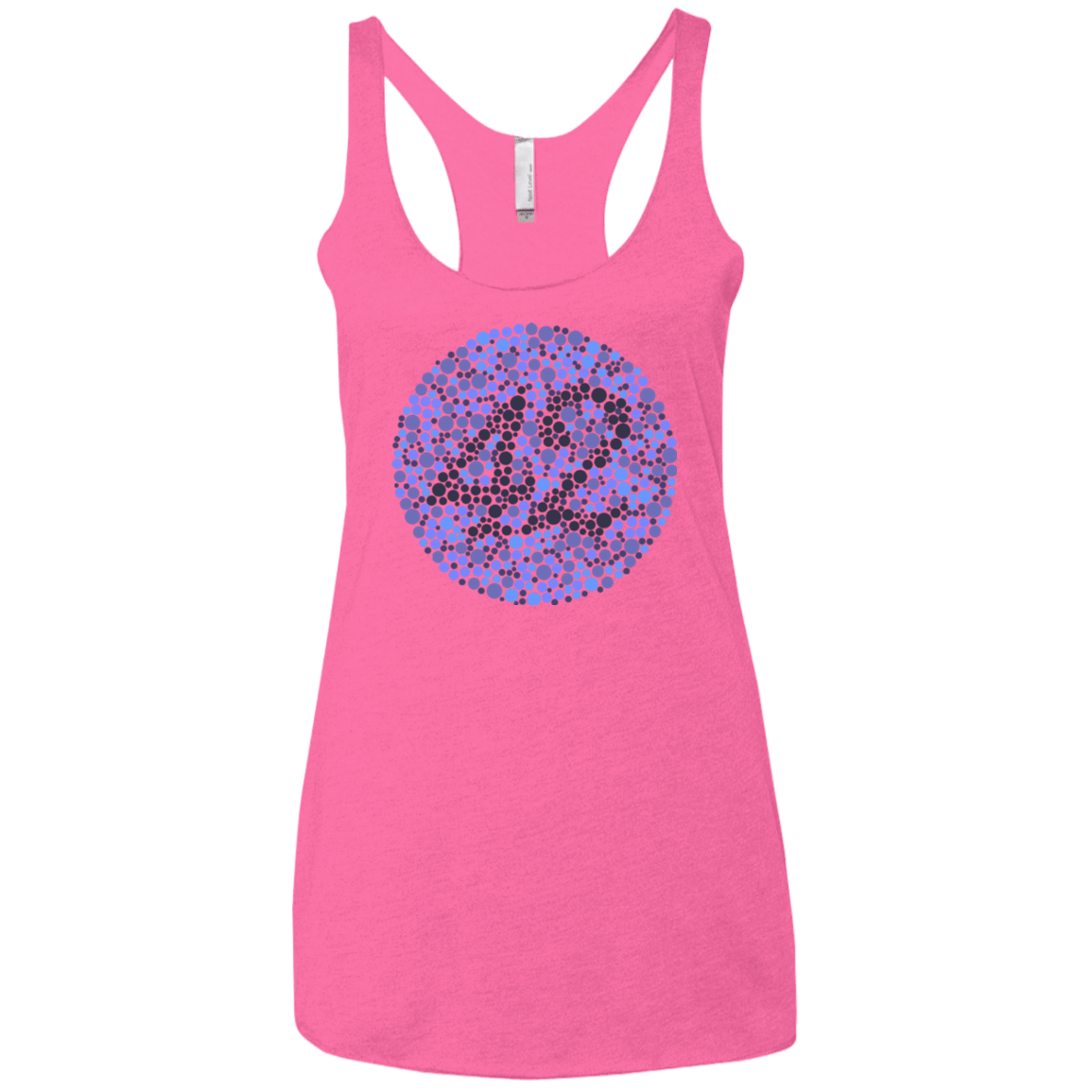 T-Shirts Vintage Pink / X-Small 42 blind test Women's Triblend Racerback Tank