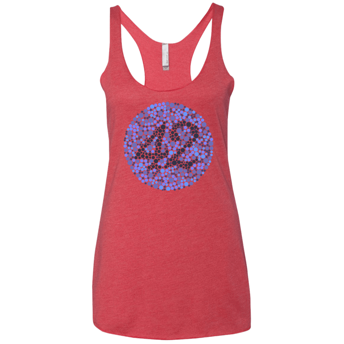 T-Shirts Vintage Red / X-Small 42 blind test Women's Triblend Racerback Tank