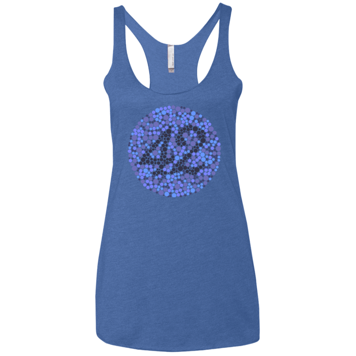T-Shirts Vintage Royal / X-Small 42 blind test Women's Triblend Racerback Tank