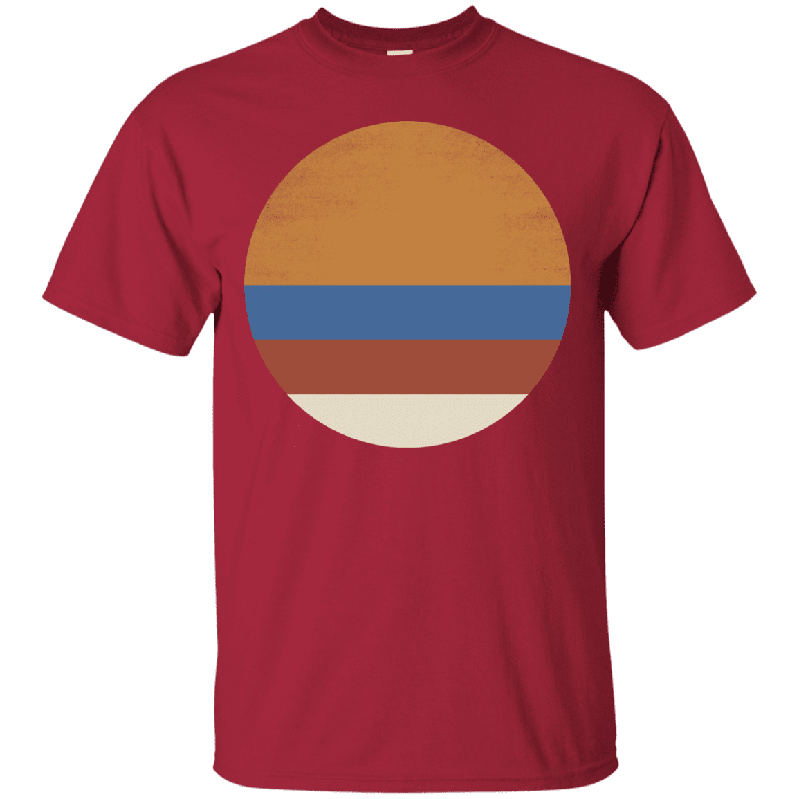 T-Shirts Cardinal / S 70s Sun T-Shirt