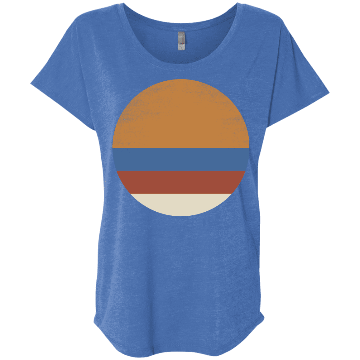 T-Shirts Vintage Royal / X-Small 70s Sun Triblend Dolman Sleeve