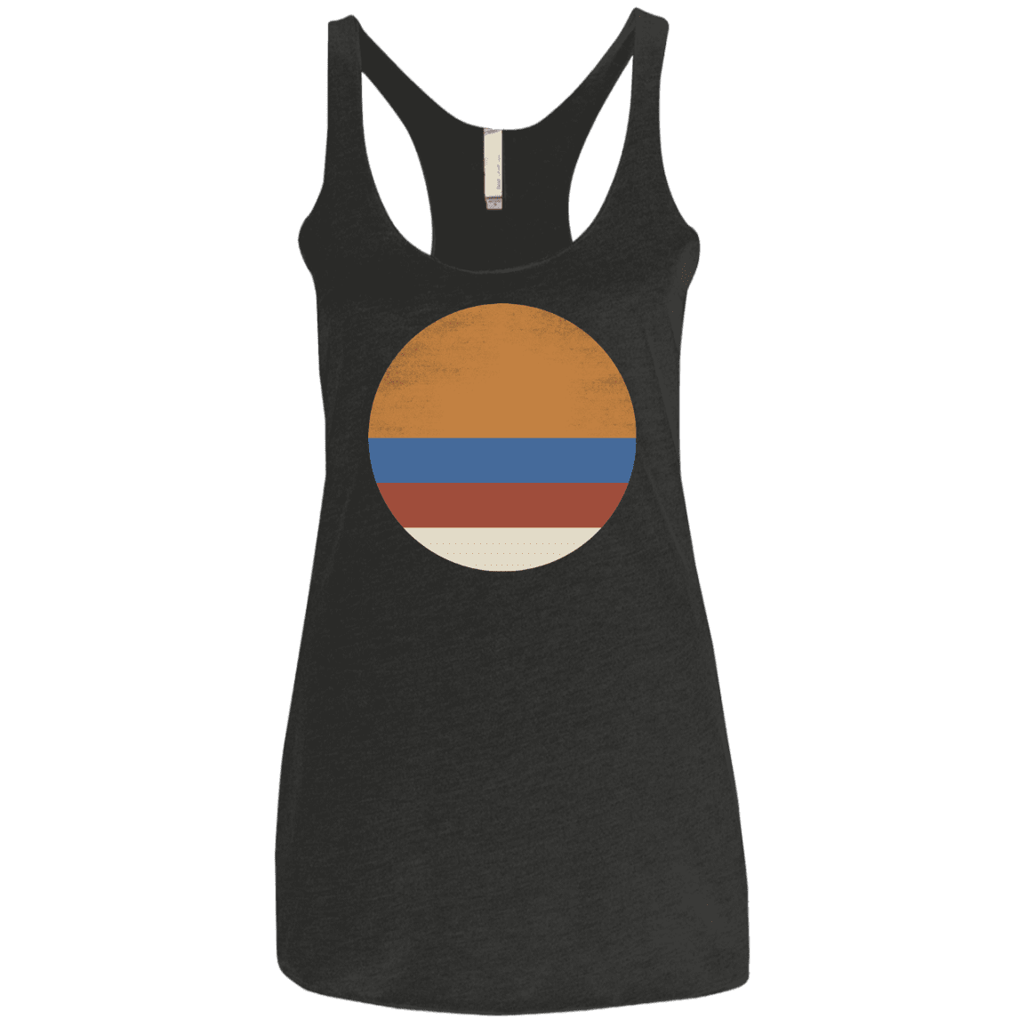 T-Shirts Vintage Black / X-Small 70s Sun Women's Triblend Racerback Tank