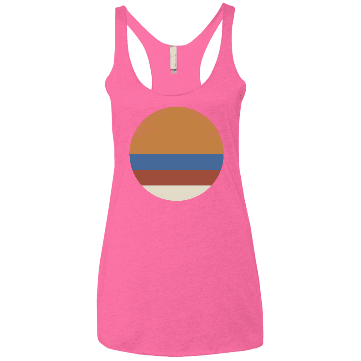 T-Shirts Vintage Pink / X-Small 70s Sun Women's Triblend Racerback Tank
