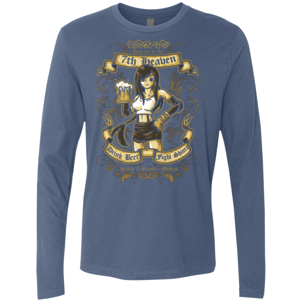 T-Shirts Indigo / Small 7TH HEAVEN Men's Premium Long Sleeve