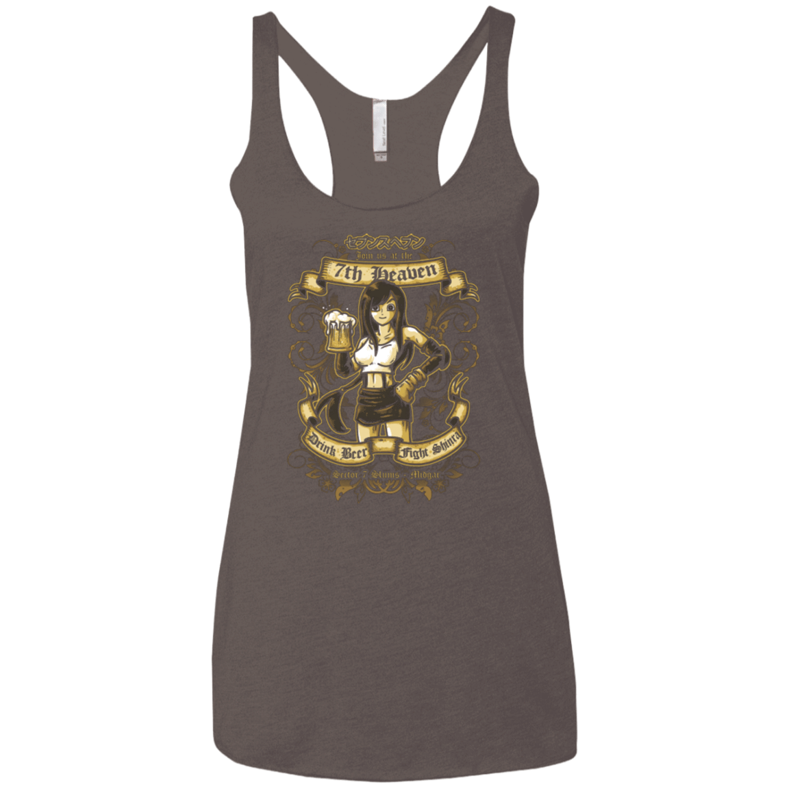 T-Shirts Macchiato / X-Small 7TH HEAVEN Women's Triblend Racerback Tank