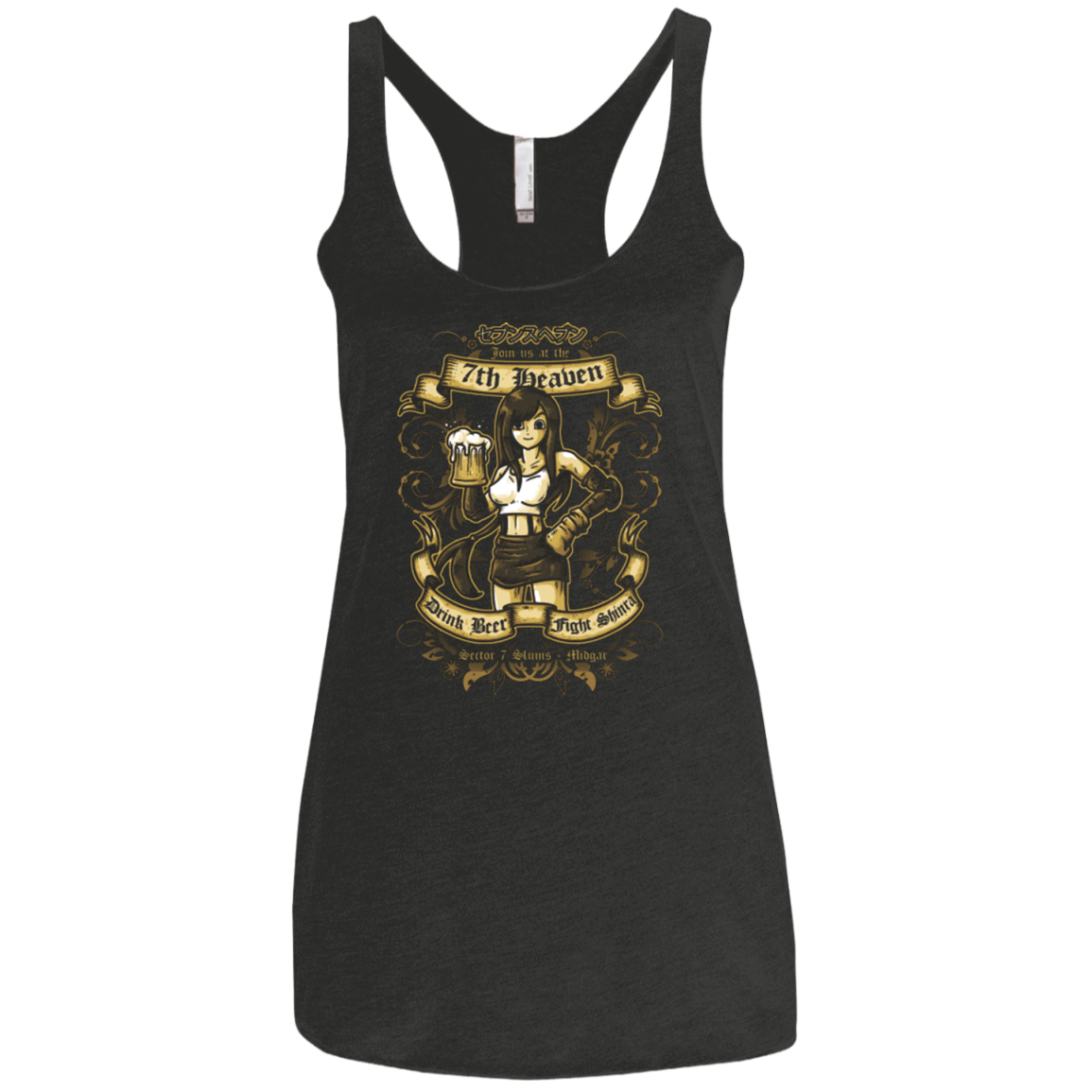 T-Shirts Vintage Black / X-Small 7TH HEAVEN Women's Triblend Racerback Tank