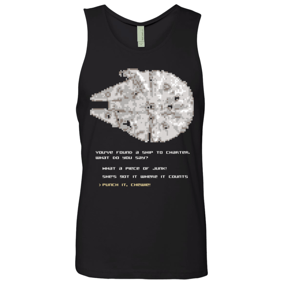 T-Shirts Black / Small 8-Bit Charter Men's Premium Tank Top