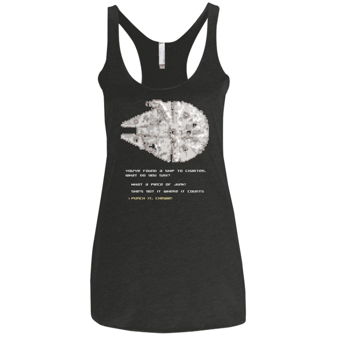 T-Shirts Vintage Black / X-Small 8-Bit Charter Women's Triblend Racerback Tank