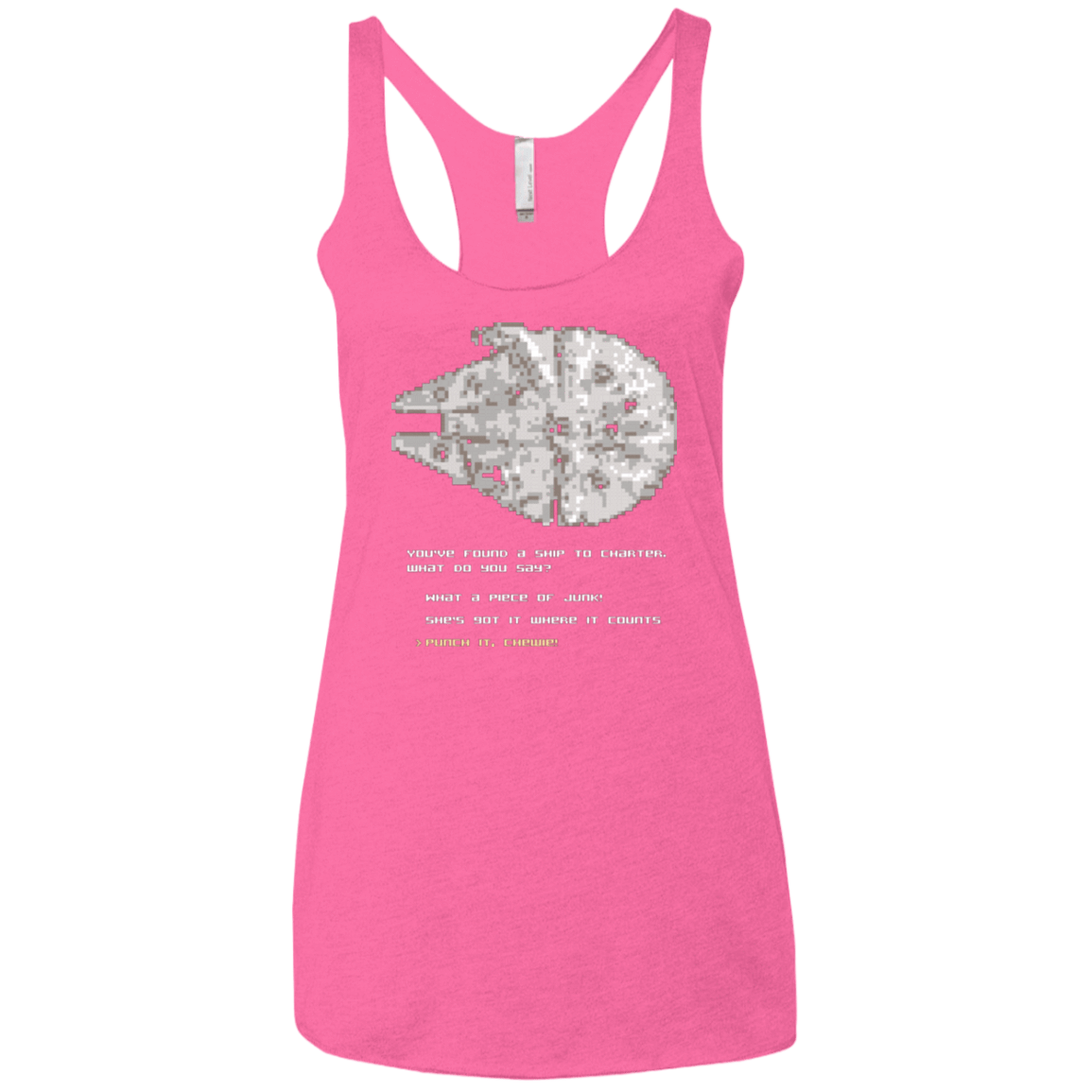 T-Shirts Vintage Pink / X-Small 8-Bit Charter Women's Triblend Racerback Tank