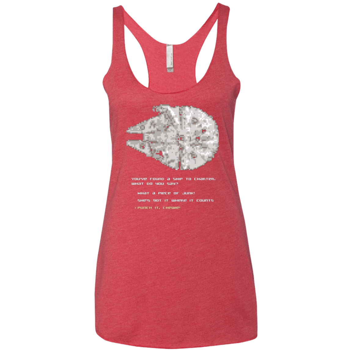 T-Shirts Vintage Red / X-Small 8-Bit Charter Women's Triblend Racerback Tank