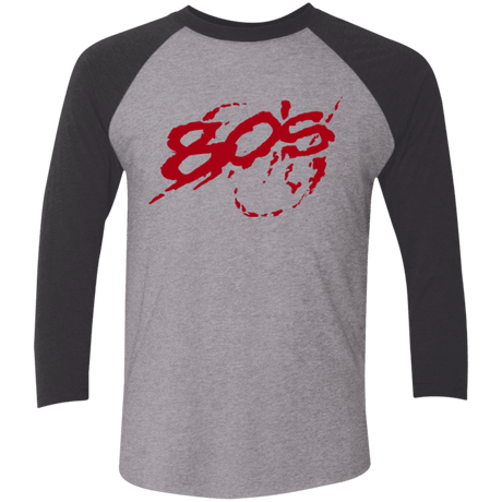 T-Shirts Premium Heather/ Vintage Black / X-Small 80s 300 Men's Triblend 3/4 Sleeve