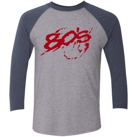 T-Shirts Premium Heather/ Vintage Navy / X-Small 80s 300 Men's Triblend 3/4 Sleeve