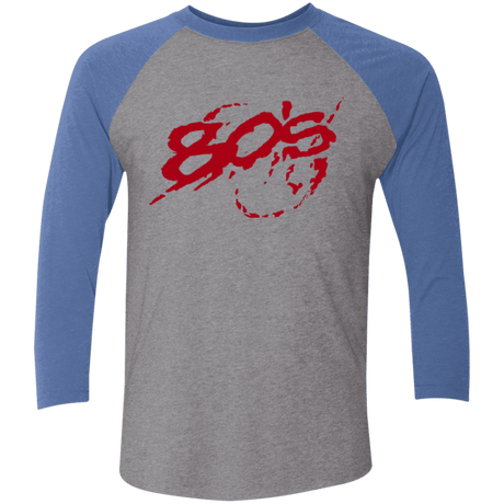 T-Shirts Premium Heather/ Vintage Royal / X-Small 80s 300 Men's Triblend 3/4 Sleeve
