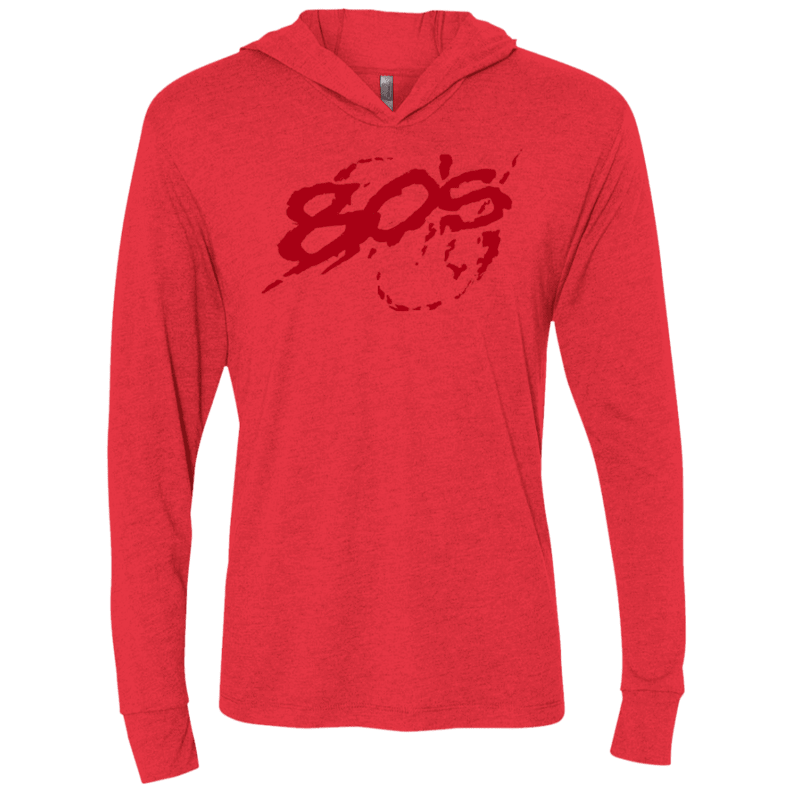 T-Shirts Vintage Red / X-Small 80s 300 Triblend Long Sleeve Hoodie Tee