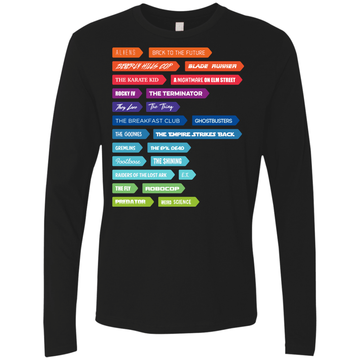 T-Shirts Black / S 80s Classics Men's Premium Long Sleeve