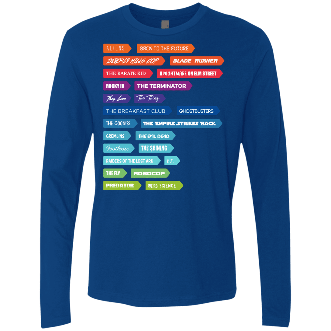 T-Shirts Royal / S 80s Classics Men's Premium Long Sleeve