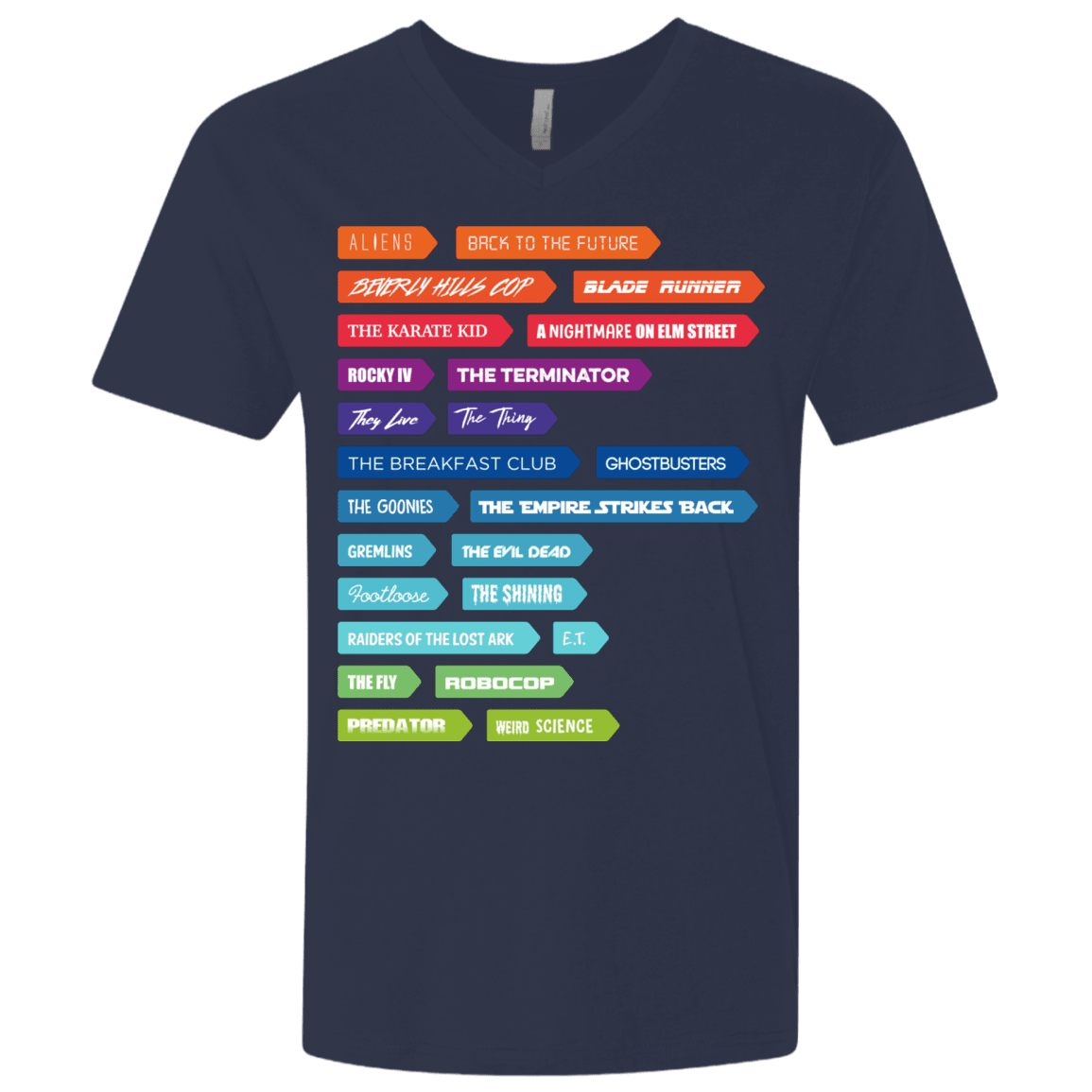 T-Shirts Midnight Navy / X-Small 80s Classics Men's Premium V-Neck