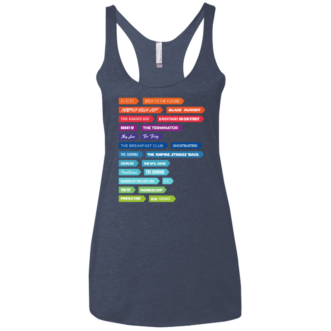 T-Shirts Vintage Navy / X-Small 80s Classics Women's Triblend Racerback Tank