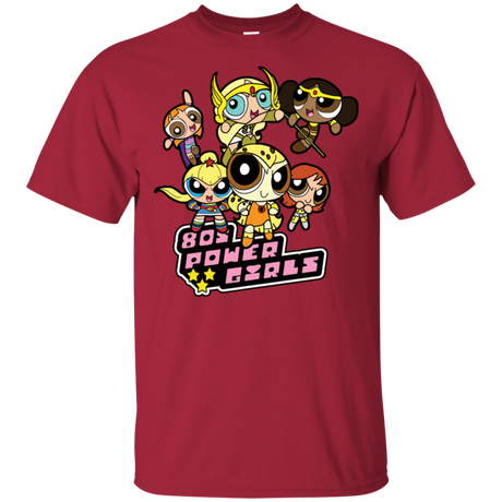 T-Shirts Cardinal / S 80s Power Girls T-Shirt