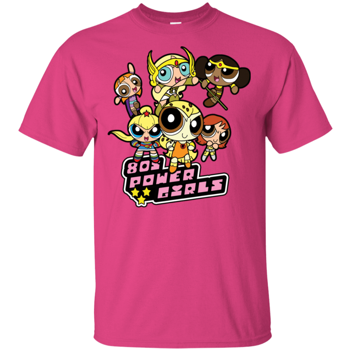 T-Shirts Heliconia / S 80s Power Girls T-Shirt