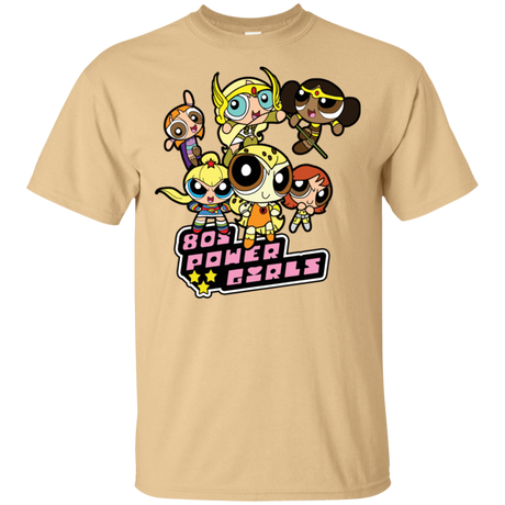 T-Shirts Vegas Gold / S 80s Power Girls T-Shirt