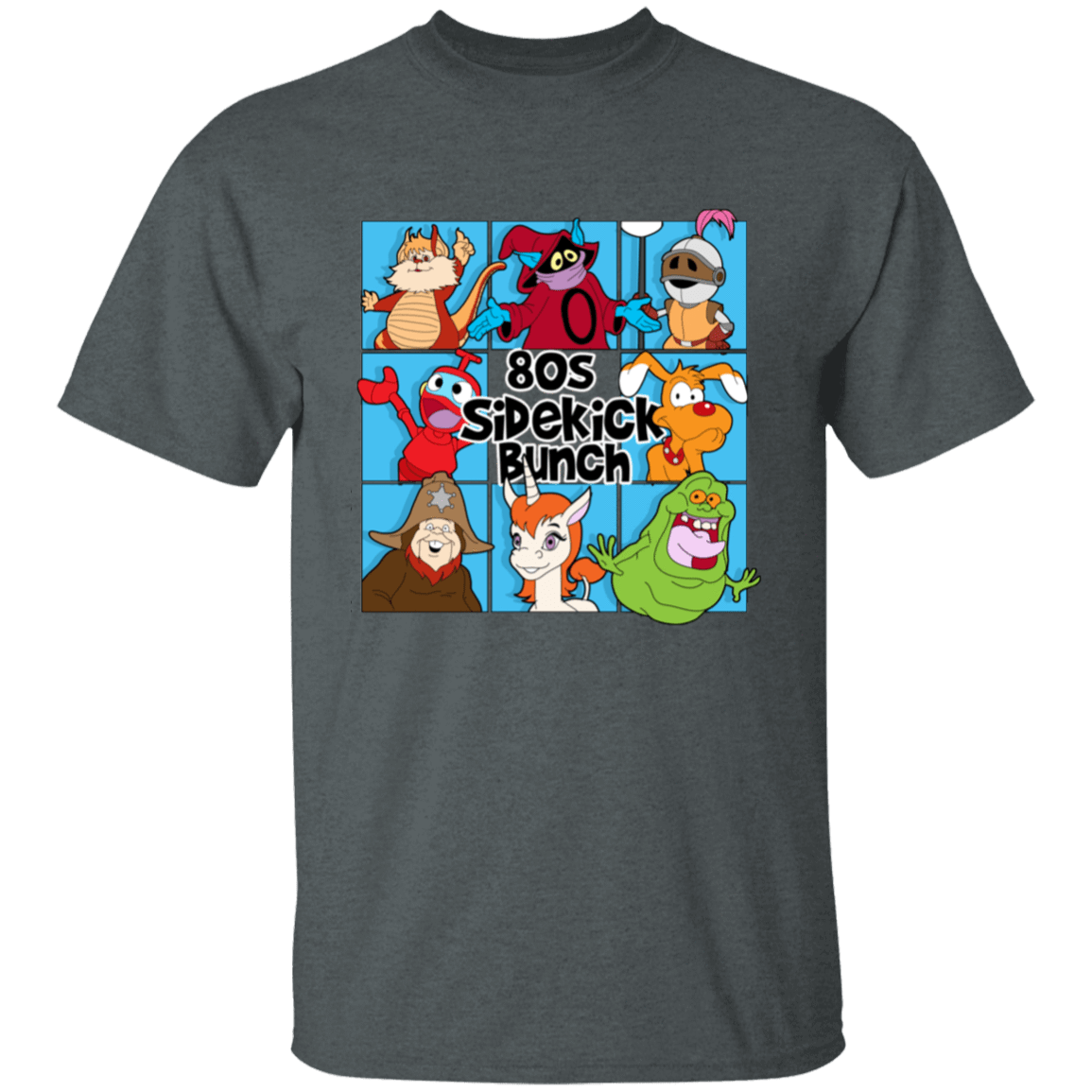 T-Shirts Dark Heather / S 80s Sidekick Bunch T-Shirt