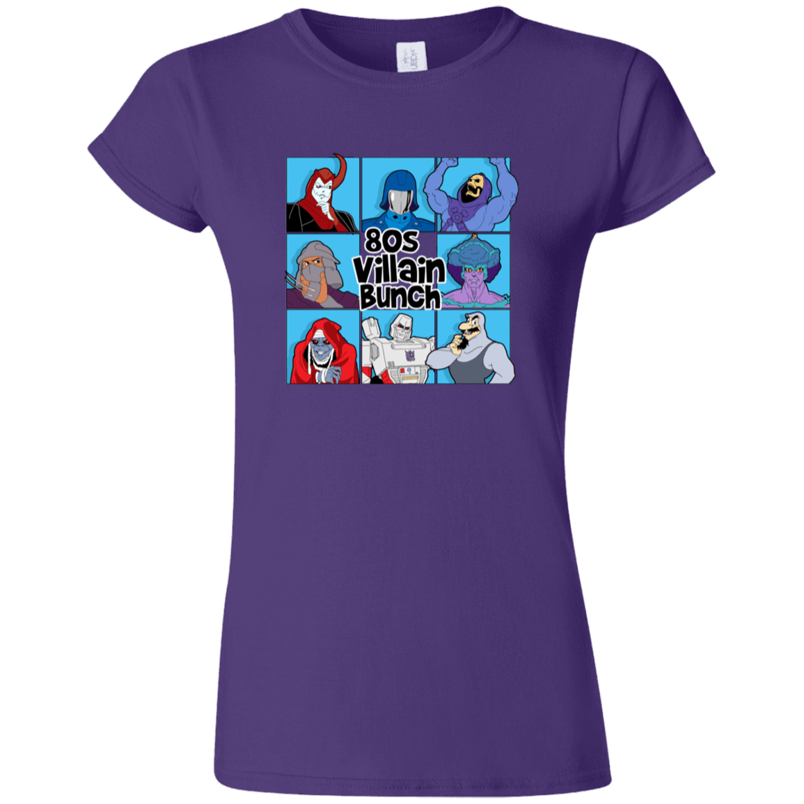T-Shirts Purple / S 80s Villians Bunch Junior Slimmer-Fit T-Shirt