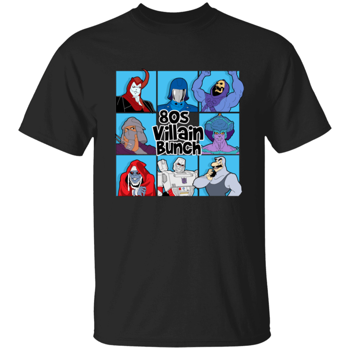 T-Shirts Black / S 80s Villians Bunch T-Shirt