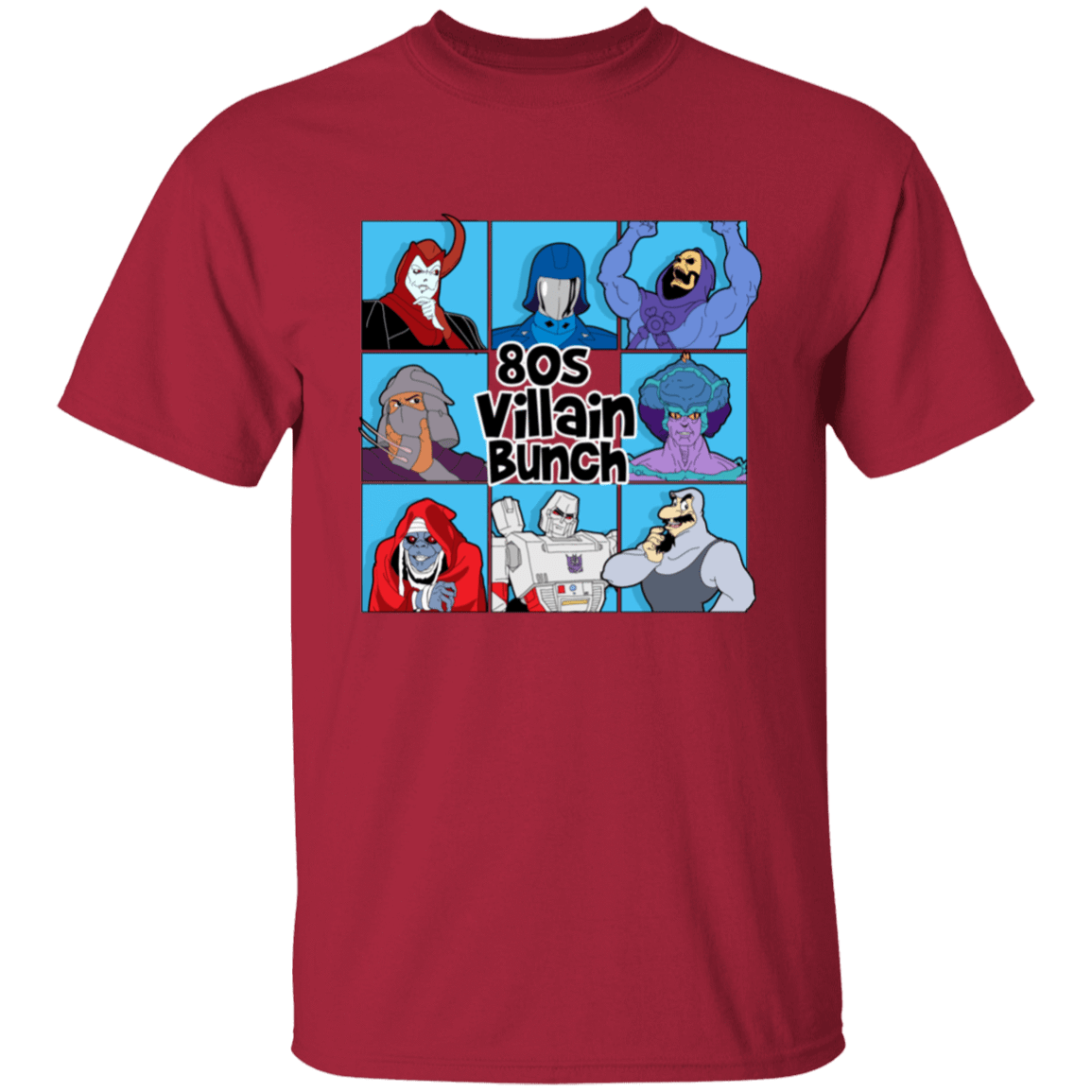 T-Shirts Cardinal / S 80s Villians Bunch T-Shirt
