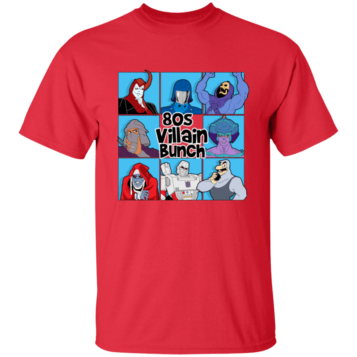T-Shirts Red / S 80s Villians Bunch T-Shirt