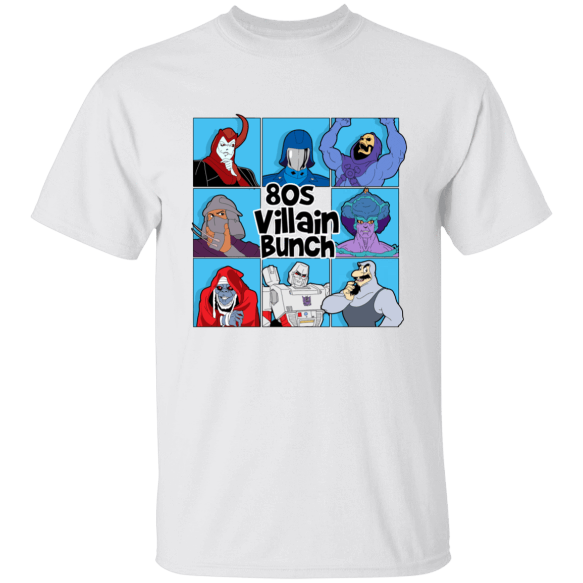 T-Shirts White / S 80s Villians Bunch T-Shirt