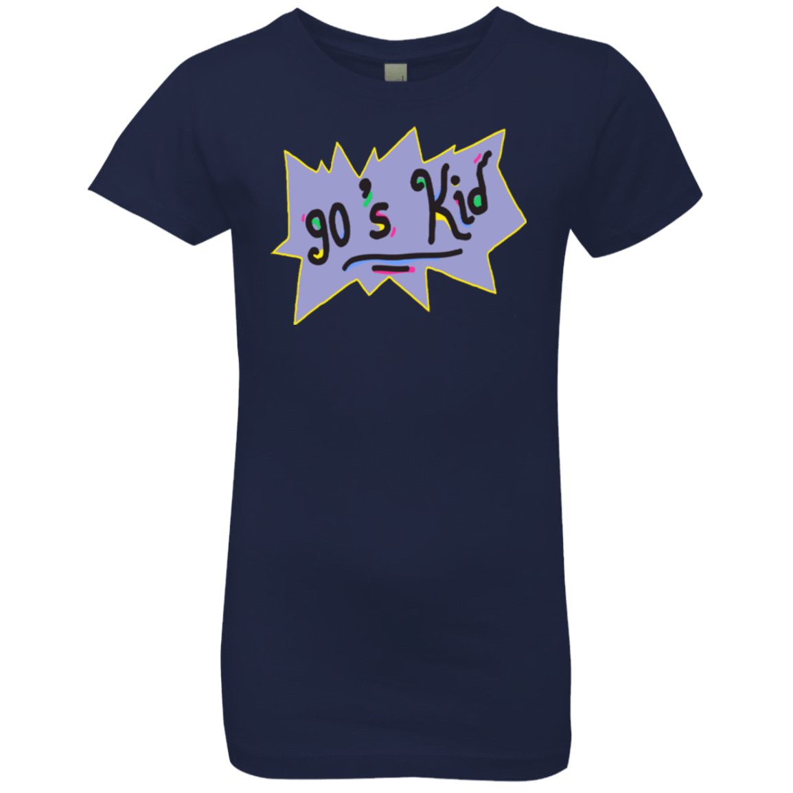 T-Shirts Midnight Navy / YXS 90's Kid Girls Premium T-Shirt