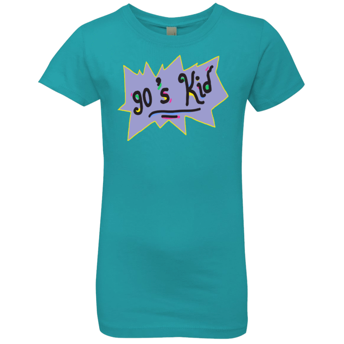 T-Shirts Tahiti Blue / YXS 90's Kid Girls Premium T-Shirt