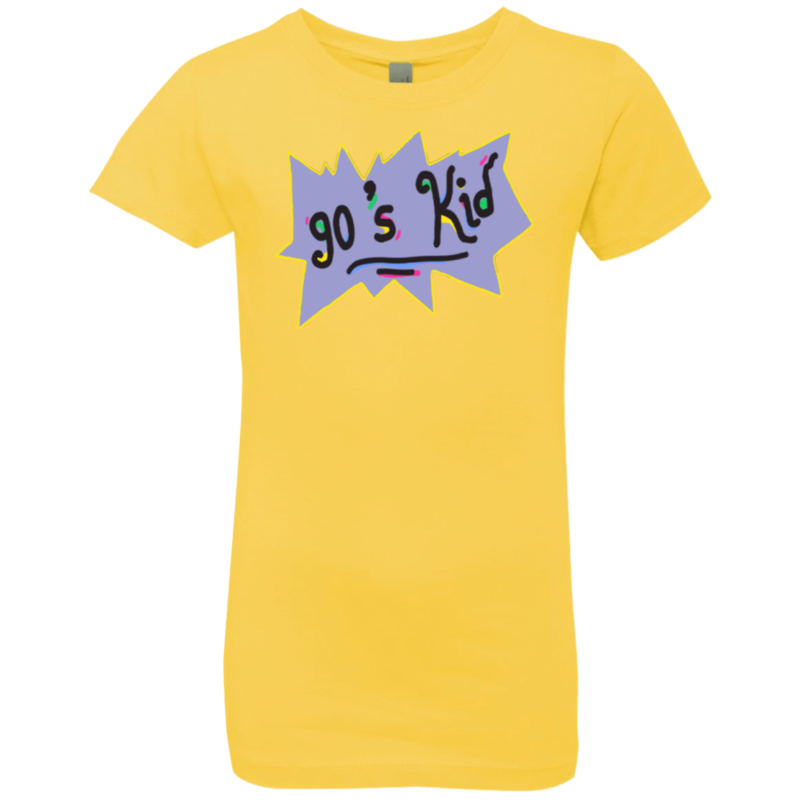 T-Shirts Vibrant Yellow / YXS 90's Kid Girls Premium T-Shirt