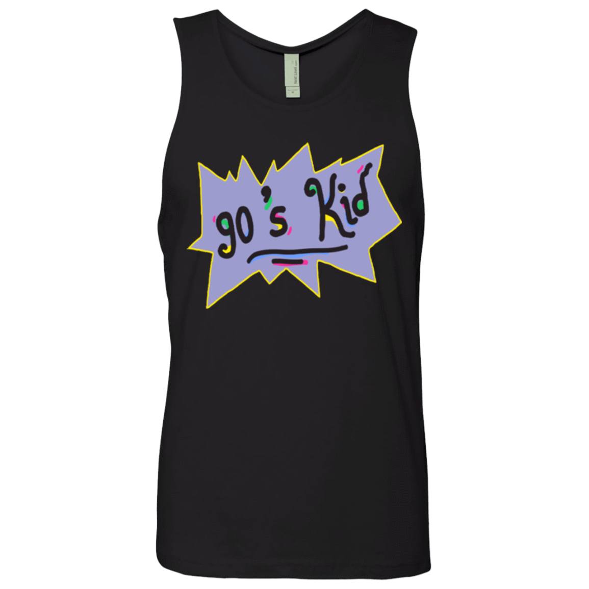 T-Shirts Black / Small 90's Kid Men's Premium Tank Top