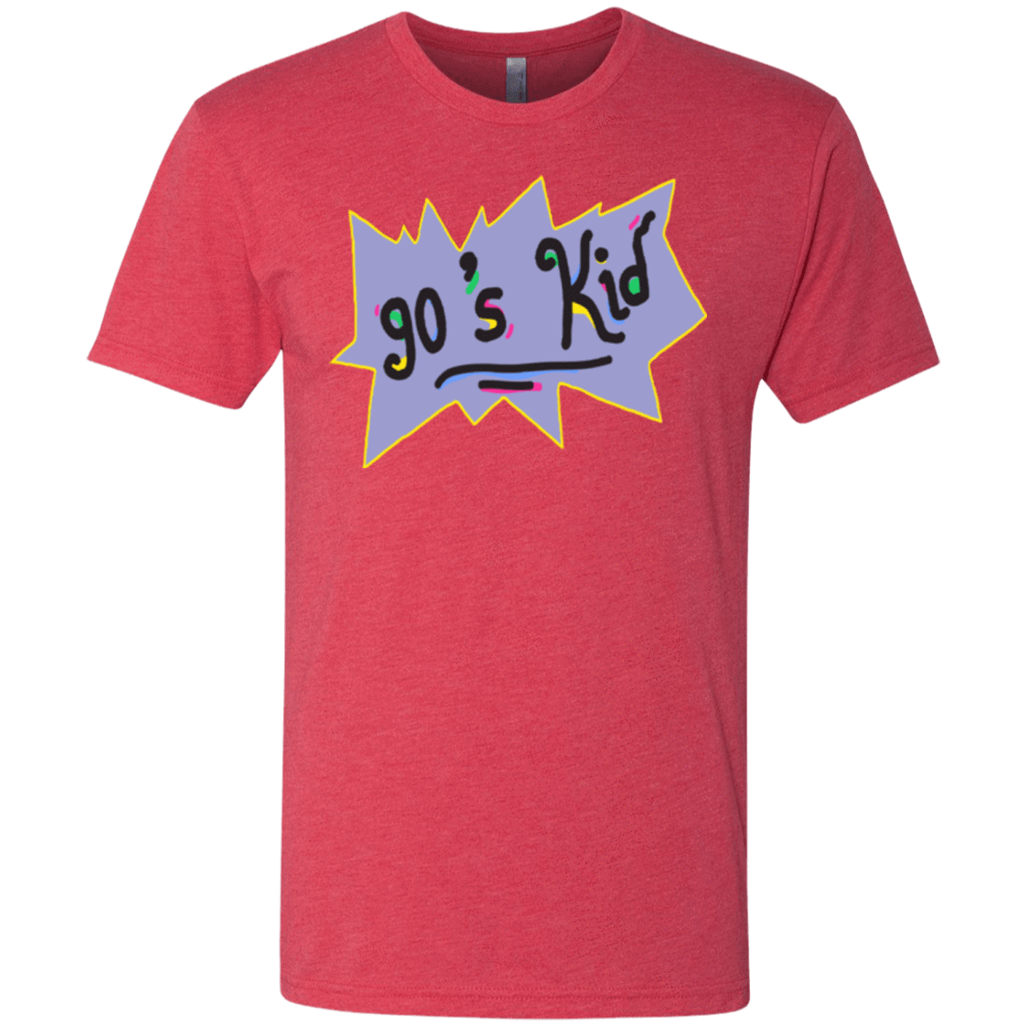 T-Shirts Vintage Red / Small 90's Kid Men's Triblend T-Shirt