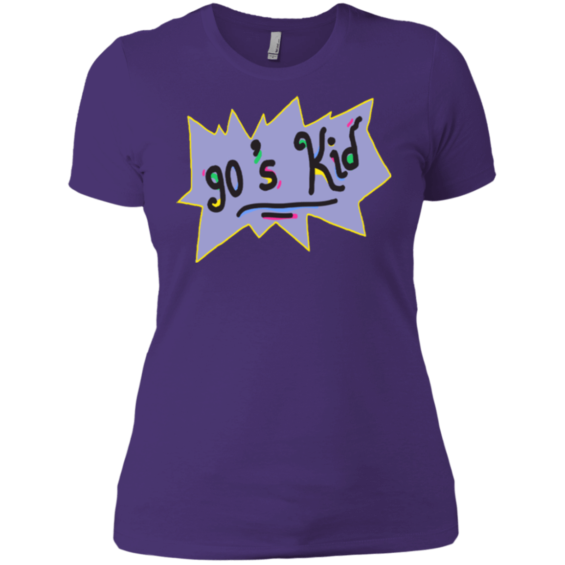 T-Shirts Purple / X-Small 90's Kid Women's Premium T-Shirt